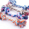 Pet Toy Cotton Braided Bone Rope Double knot