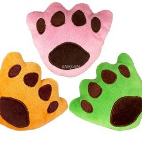 Soft Bear Paw Pet Plush Squeaky Cotton Dog Toy