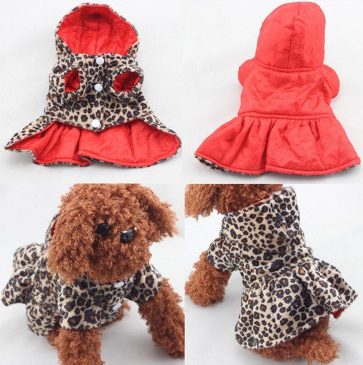 Tutu Coat Dress Puppy Hoodie Both Sides Wear Clothes