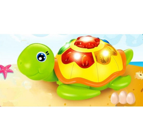 Electric music egg tortoise baby toys