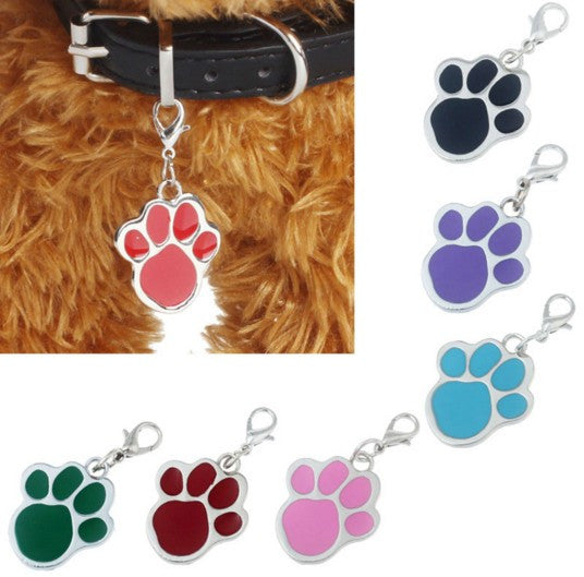 Paw print Pendant Necklace Collar Grooming